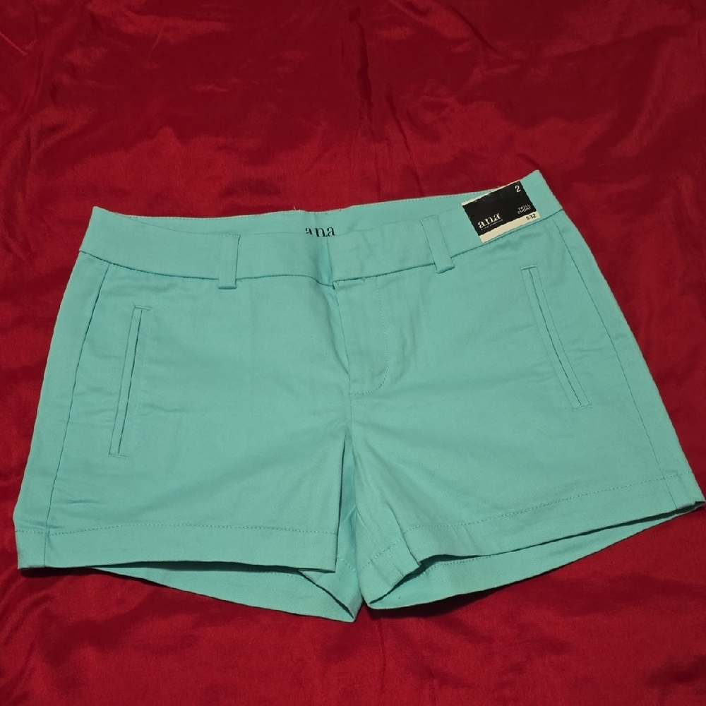 a.n.a Teal/Aqua Twill Women's Shorts